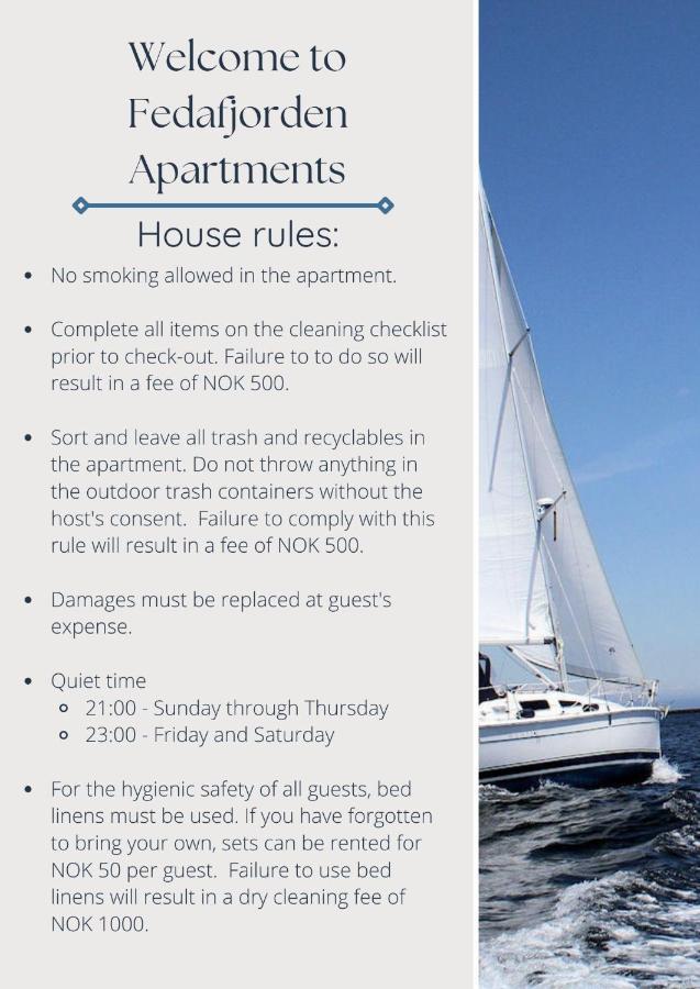 Fedafjorden Apartments Экстерьер фото